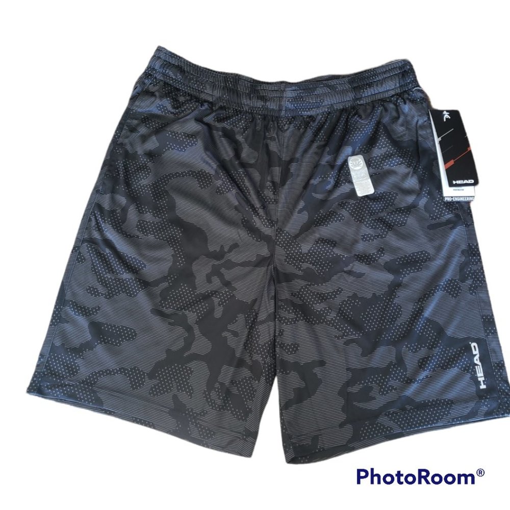 HEAD Men's Pop Camo Athletic Short - Black Camo - Picture 8 of 9